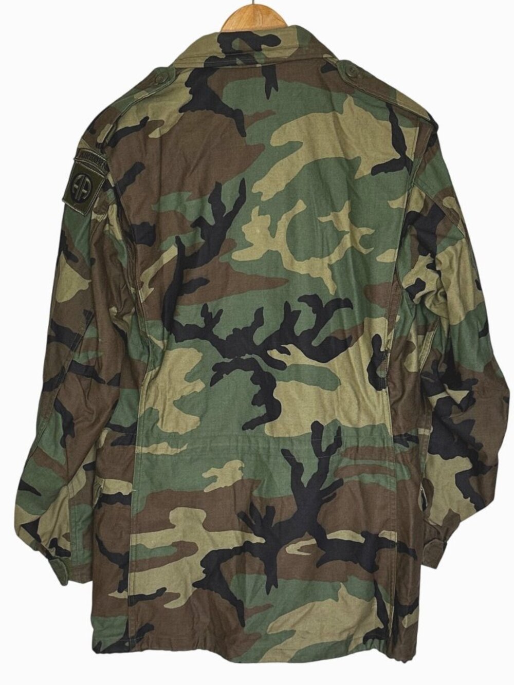 Vtg US Army M-65 Field Coat Woodland Camo USA Military Jacket Mens Small Long - Picture 5 of 9